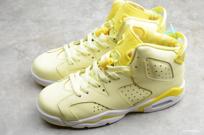 543390-800 Yellow Air 6 Retro (GS) Dynamic Jordan Floral 0811